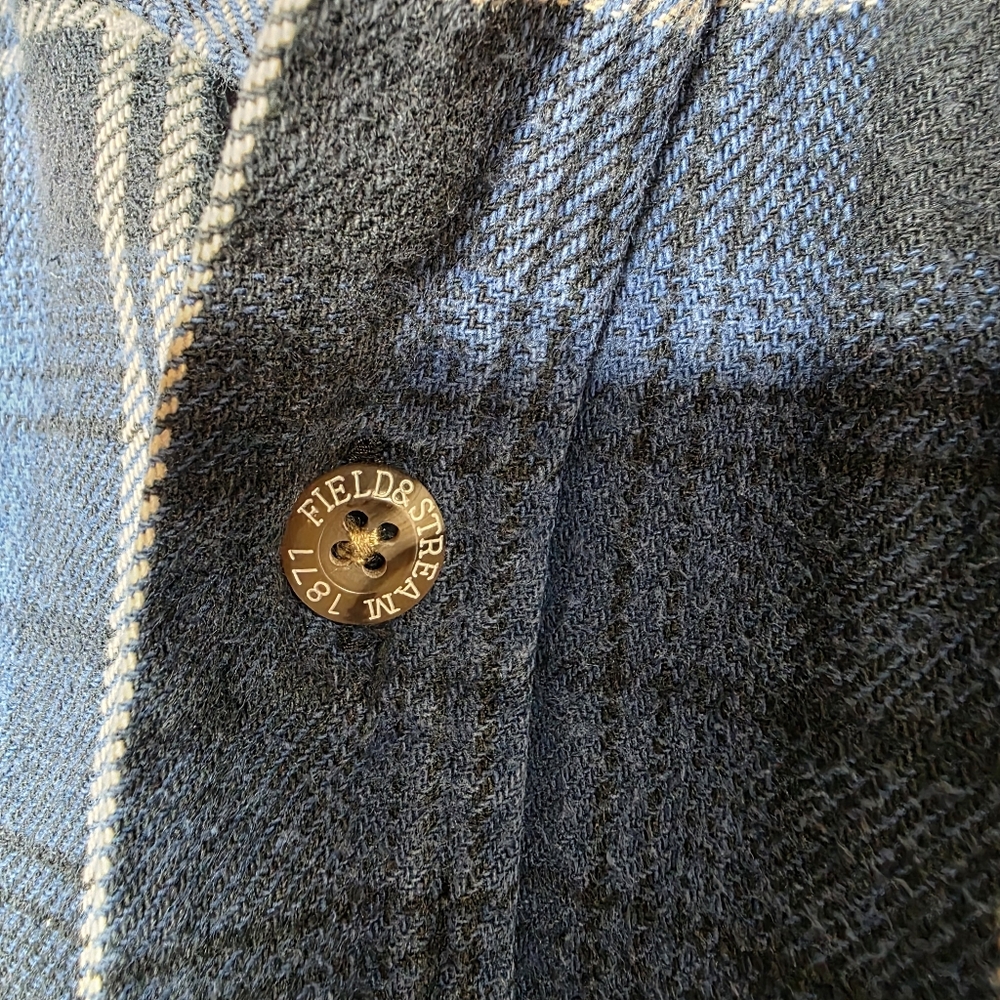 Field And Stream Mens Heavyweight Long Sleeve Flannel Cotton Button Down Size XL - Picture 3 of 6